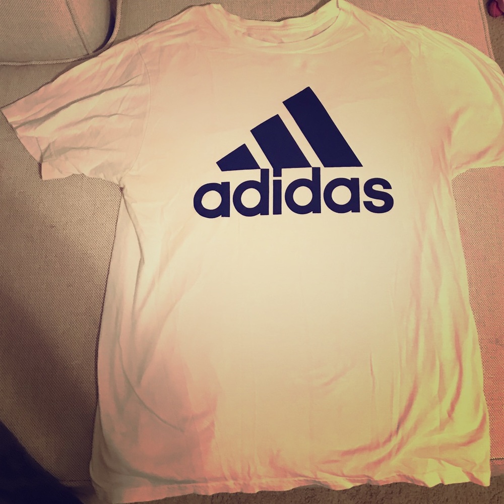Adidas large tee white
